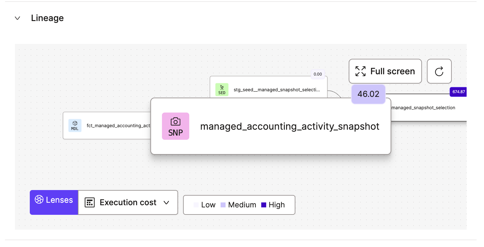 The execution cost lens